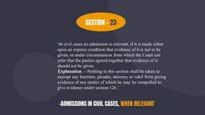 section 23 of indian evidence act